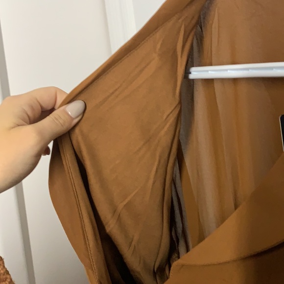 FASHION NOVA Corset Romper in Camel - Picture 7 of 8